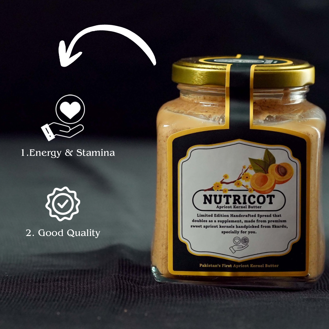 Nutricot - Organic apricot kernel butter